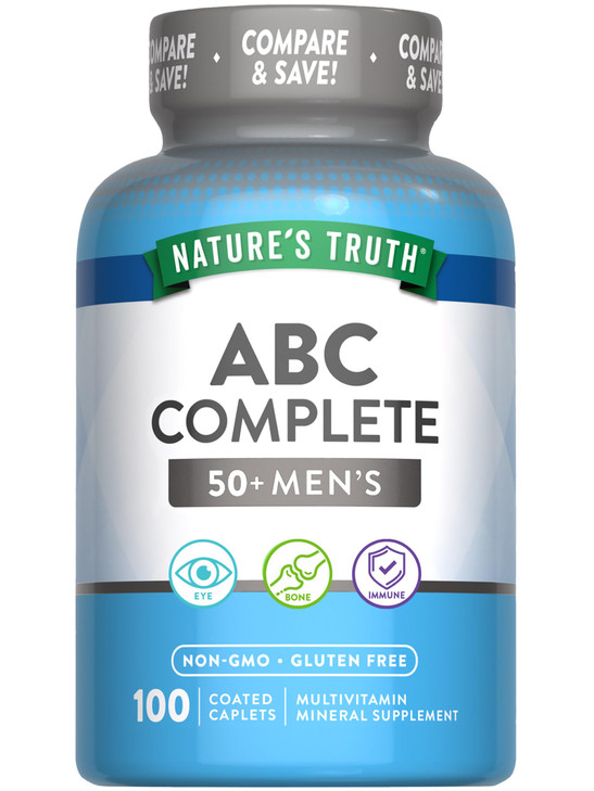 Nature's Truth Men's 50+ Multivitamin - with Vitamins A, C, E, B6 & B12