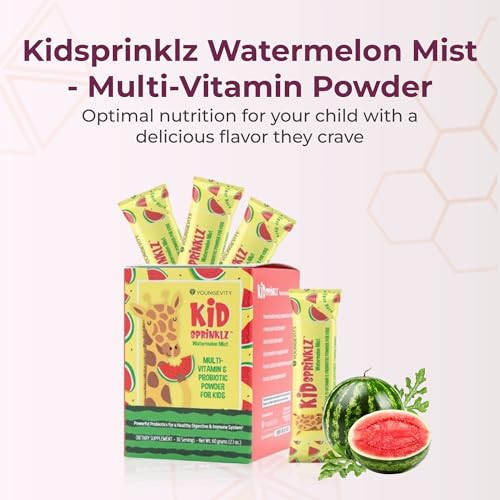 Youngevity Kidsprinklz Watermelon Mist Multi-vitamin Powder