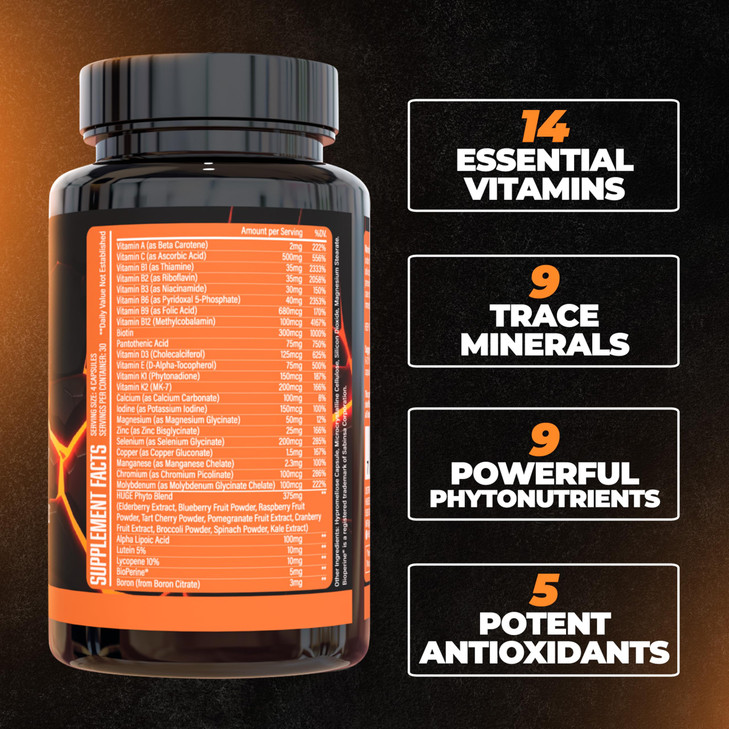 Huge Multi, Multivitamin for Men, High-Performance All-in-One Formula
