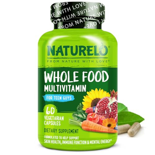 NATURELO Teen Multivitamin - Whole Food Multivitamin for Teenage Boys