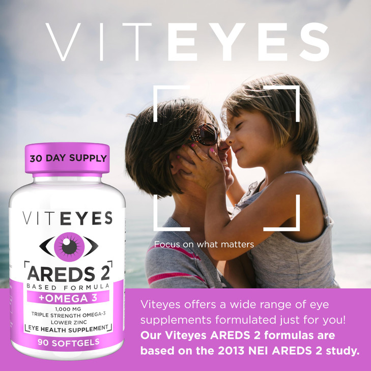 Viteyes AREDS 2 + Omega-3 Macular Health Formula Softgels, Triple Strength