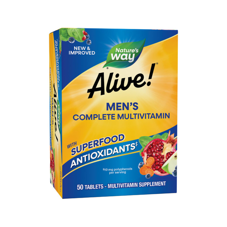 Nature's Way Alive! Men's Complete Multivitamin, Supports Energy Metabolism &