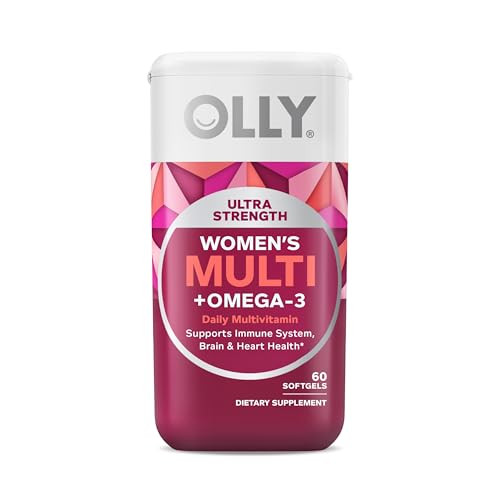 OLLY Ultra Women's Multi Softgels, Overall Health and Immune Support, Omega-3s