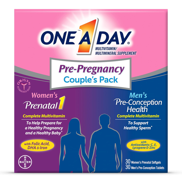 One A Day Men's & Women's Pre-Pregnancy Multivitamin Softgel including Vitamins