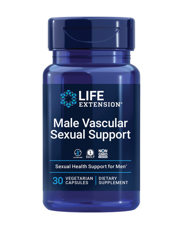Life Extension Male Vascular Sexual Support, Black Ginger, Kaempferia