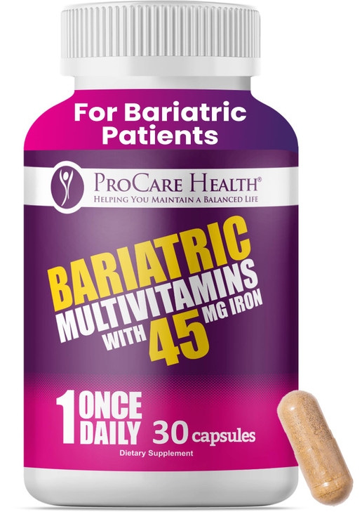 ProCare Health Bariatric Multivitamin with 45mg Iron (30 Easy to Swallow