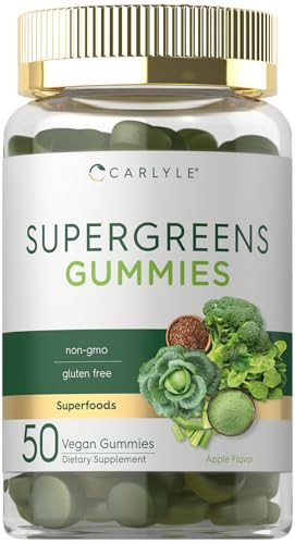 Carlyle Supergreens Gummies - 50 Count - Apple Flavor