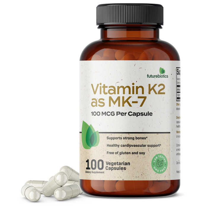 Futurebiotics Vitamin K2 as MK-7 100 mcg, Supports Strong Bones
