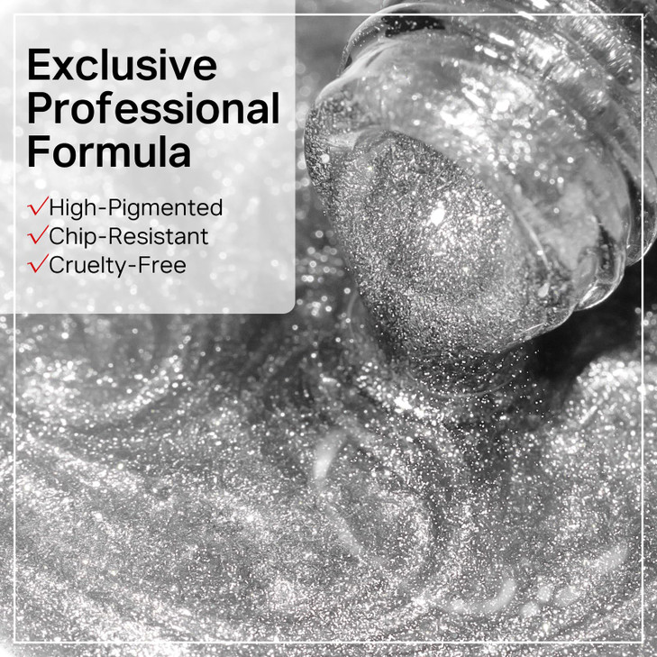 MIZHSE Universal Silver Cat Eye Gel Nail Polish, Magnetic Gel Polish with Magnet Stick, 10 ml Velvet Gray Glitter Galaxy Cateye Nail Polish Soak Off