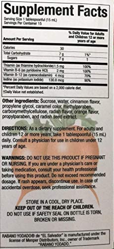 Rabano Yodado De"El Salvador" 8 oz. Dietary Supplement 2-Pack