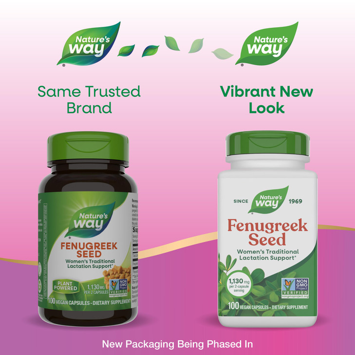 Nature's Way Fenugreek Seed Supplement, Fenugreek for Traditional Breastfeeding