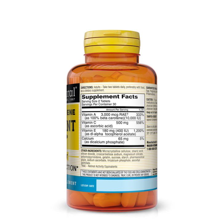 MASON NATURAL Vitamin E, C & A (Beta Carotene)