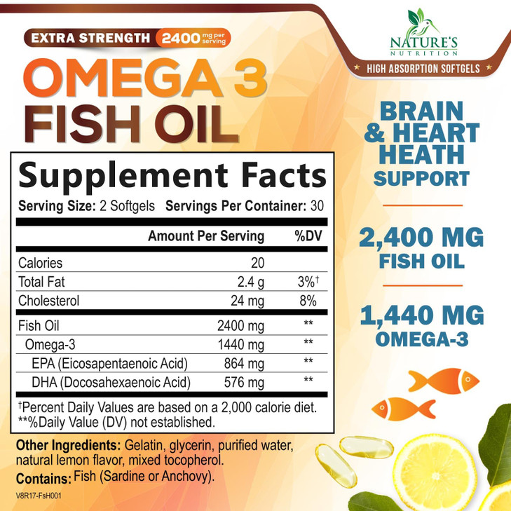 Omega 3 Fish Oil 2400 mg