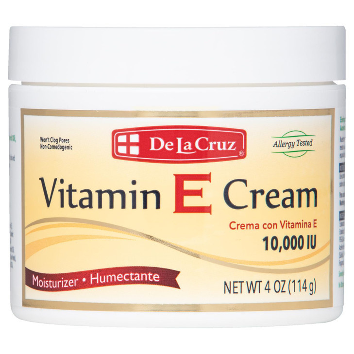 De La Cruz Vitamin E Cream Moisturizer for Face and Neck