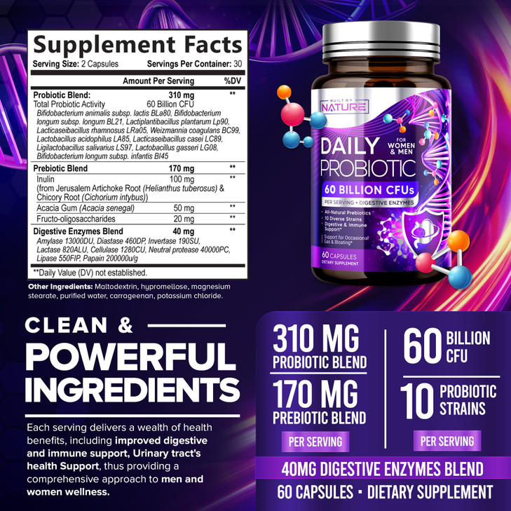 Built by Nature Probiotic for Women & Men
