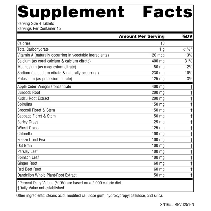 Source Naturals Alkaline Balance, to Support PH Balance*, 60 Tablets
