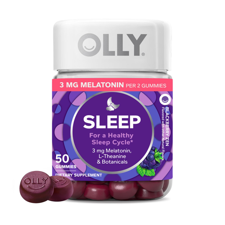 OLLY Restful Sleep Gummy Supplement with Melatonin & L-Theanine Chamomile