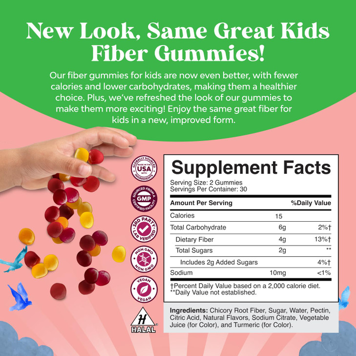 High Prebiotic Fiber Gummies for Kids
