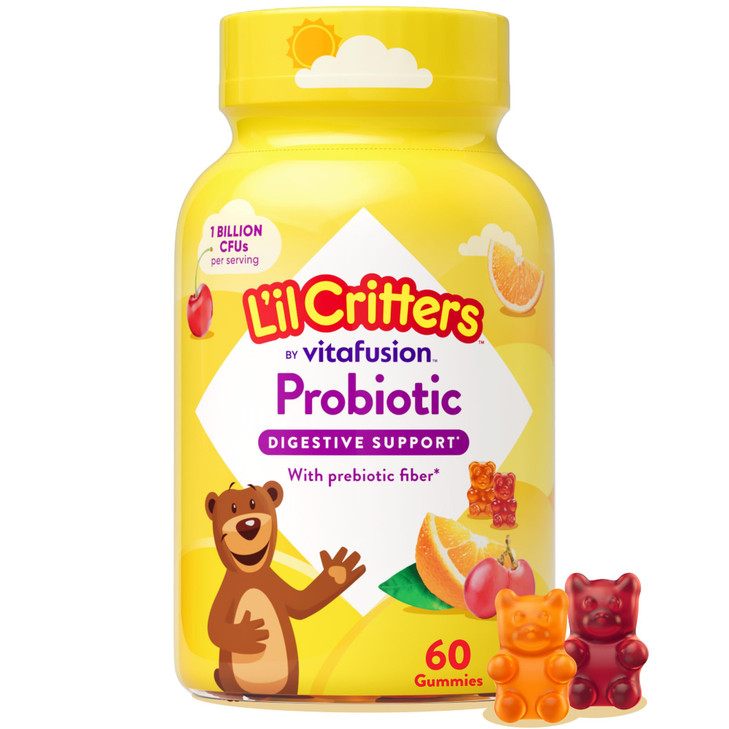 Lil Critters Probiotic Daily Gummy Supplement for Kids, for Digestive Health