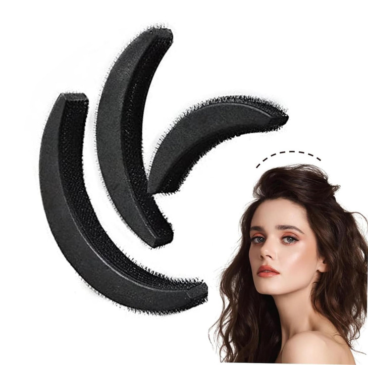 3PCS Women Volume Hair Base, Hair Volume Clip Increase Puff Sponge Pad Bump Up Insert, DIY Bump Styling Clip Stick Bun Maker Insert Tool