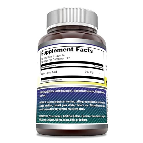 Amazing Formulas Alpha Lipoic Acid 300 Mg Capsules Supplement