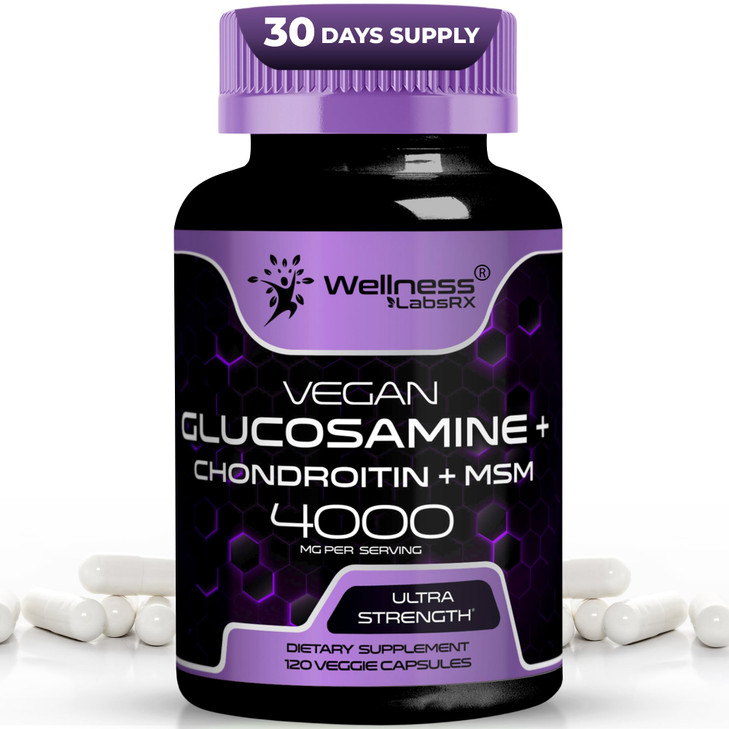 WELLNESS LABSRX Glucosamine Chondroitin MSM - 4000mg