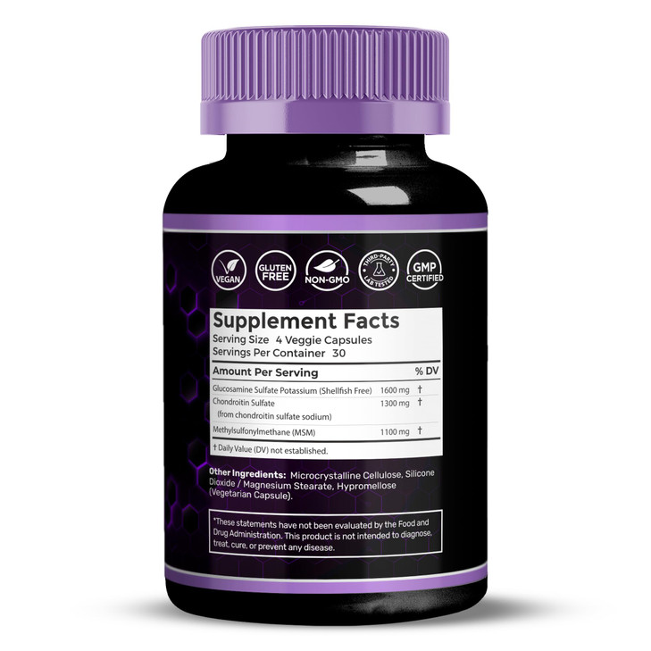 WELLNESS LABSRX Glucosamine Chondroitin MSM - 4000mg