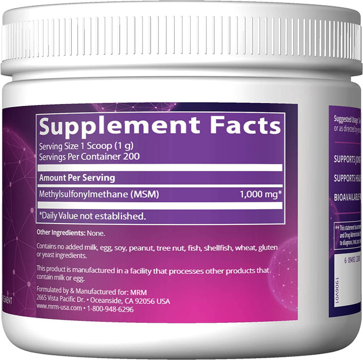 MRM Nutrition MSM Crystals