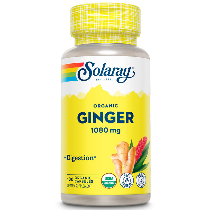 SOLARAY Organic Ginger 1080 mg - Organic Ginger Supplements