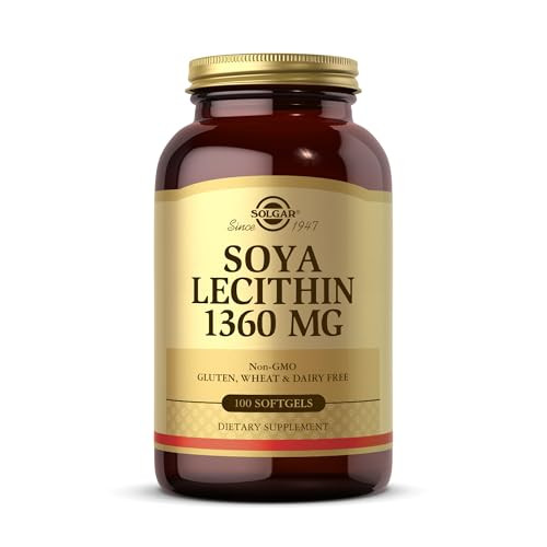 Solgar Soya Lecithin 1360 mg - 100 Softgels - Source of Choline