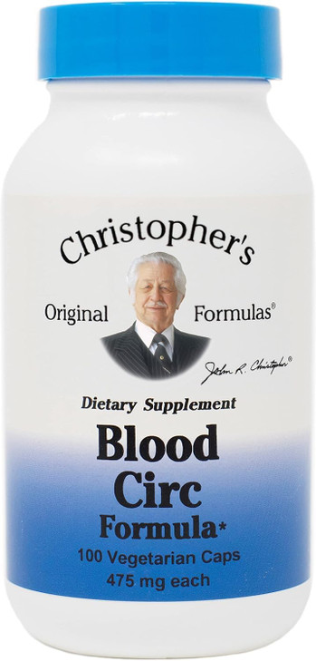 Christopher's Original Formulas Blood Circ Formula Capsules, Herbal Supplement