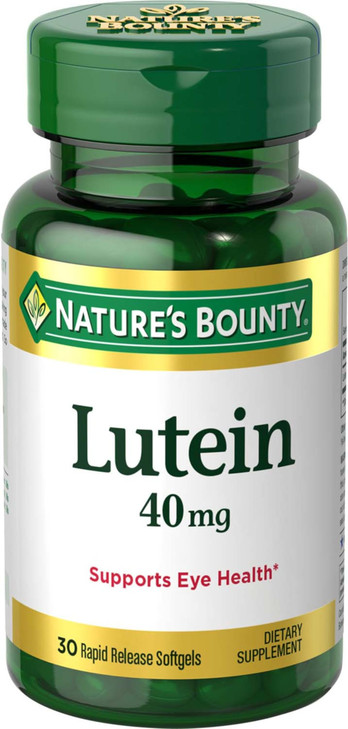 Nature's Bounty Lutein Pills, Eye Health Supplements and Vitamins, Support