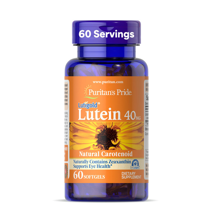 Puritan's Pride Premium Lutigold Lutein Carotenoid 40 mg with Zeaxanthin for Men