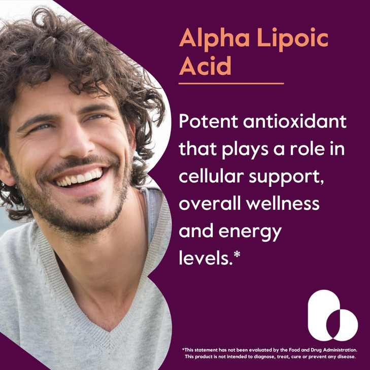BESTVITE Alpha Lipoic Acid 300mg per Capsule (120 Capsules) No Stearate