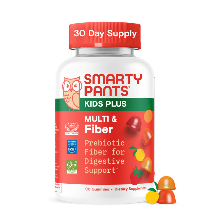 SmartyPants Kids Multivitamin & Fiber Gummies: Prebiotic Fiber to Support Kids