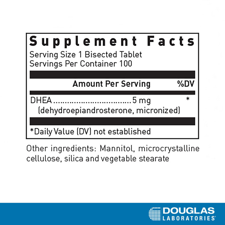 Douglas Laboratories DHEA 5 mg Dissolvable Tablets
