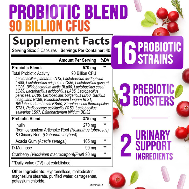 Probiotics for Women - 90 Billion CFU Women's Probiotic