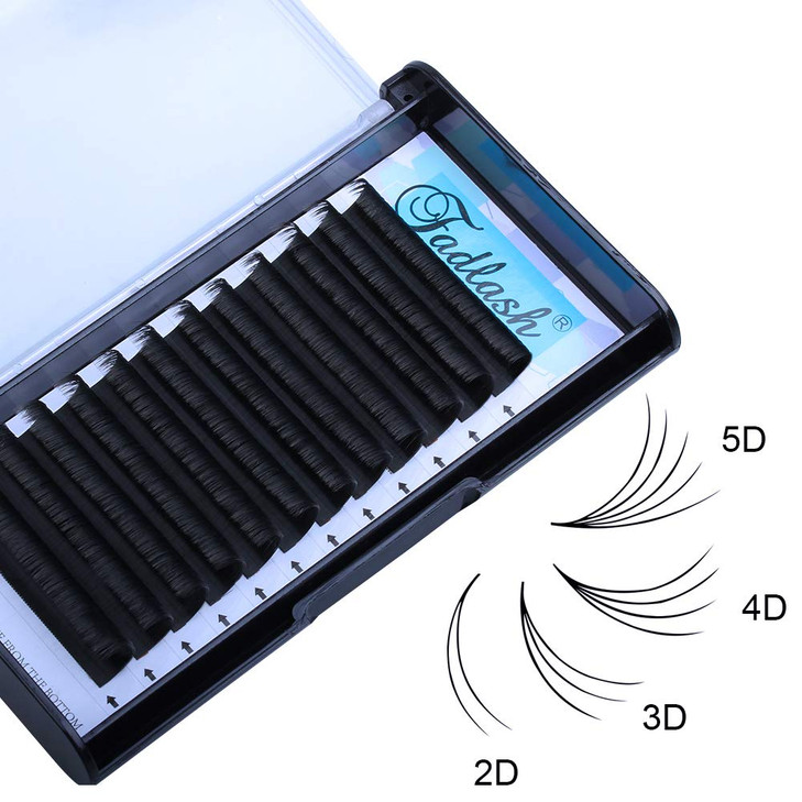 Lash Clusters Extensions 40D Individual Cluster Lashes Mixed Tray Black Mink DIY Eyelash Extensions and Under Eyelashes Professional Makeup (40D-0.07