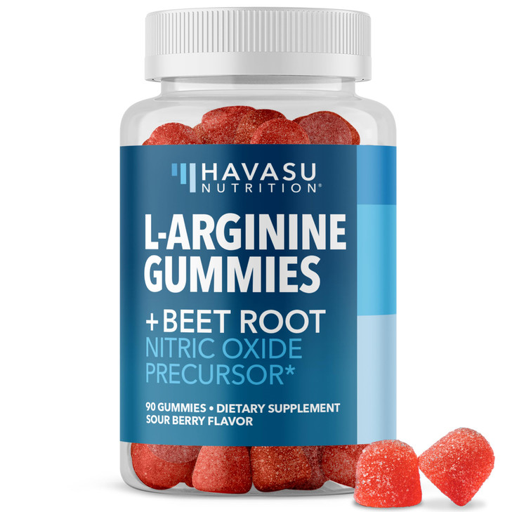 L-Arginine Gummies with L-Citrulline and Beet Root - 90 Count