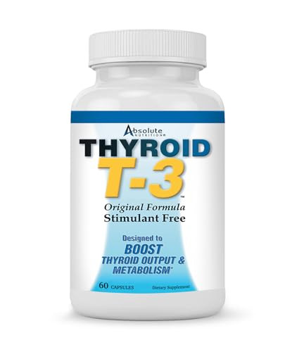 Absolute Nutrition Fat Burning Metabolism Boosting Supplement, Thyroid T-3, 60