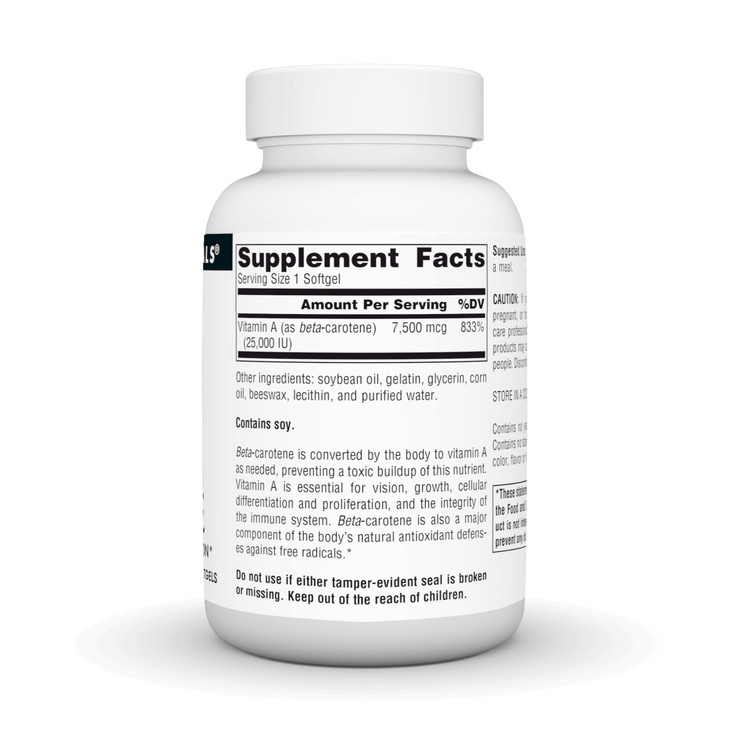 Source Naturals Beta Carotene 25000 iu Antioxidant Protection