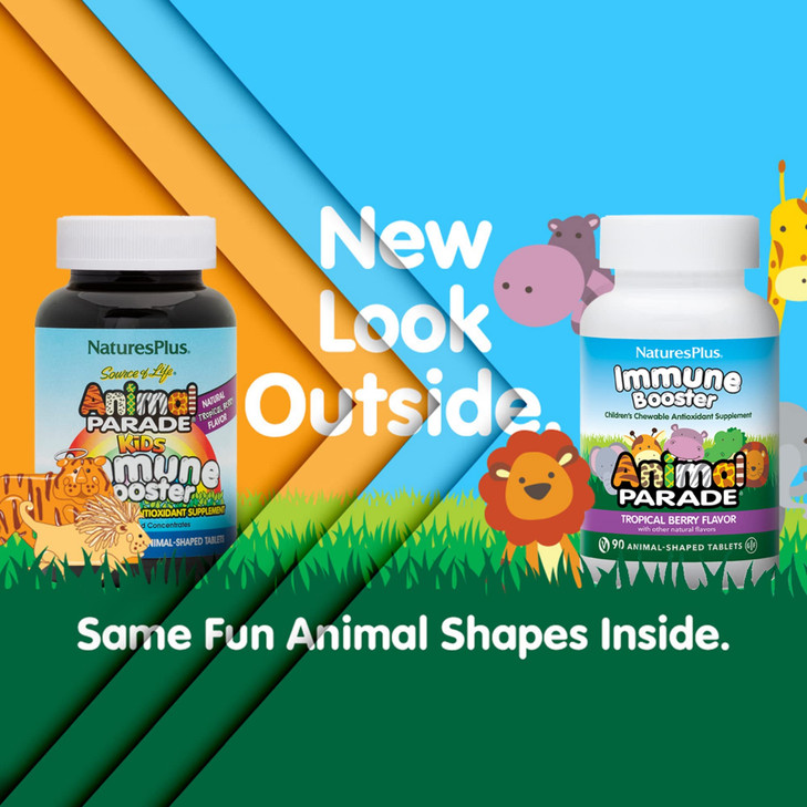 NaturesPlus Animal Parade Immune Booster - Tropical Berry Flavor