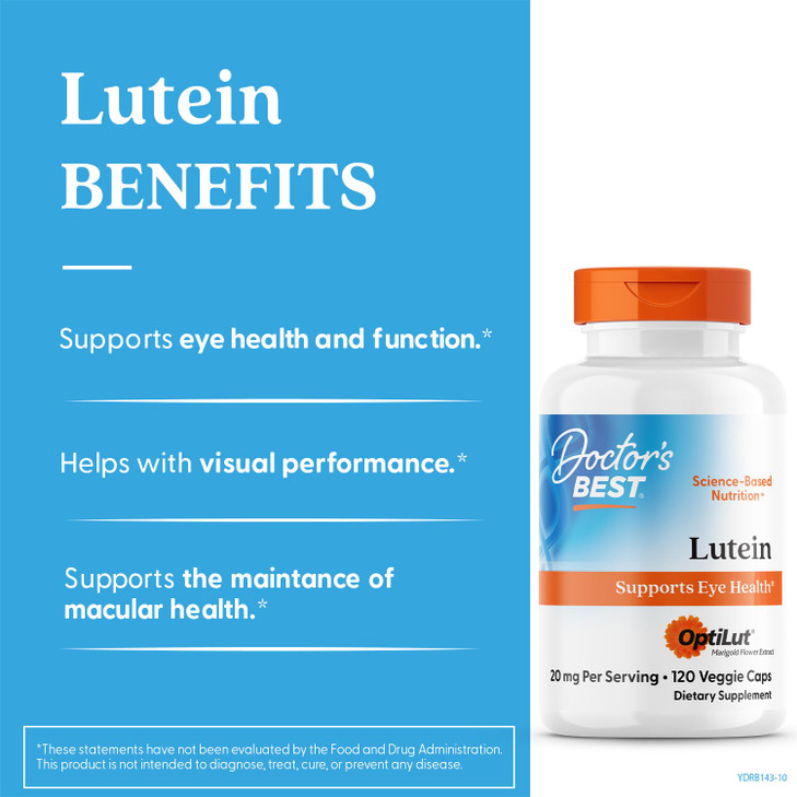 Doctor's Best Lutein Supplement 20mg with Trans Zeaxanthin
