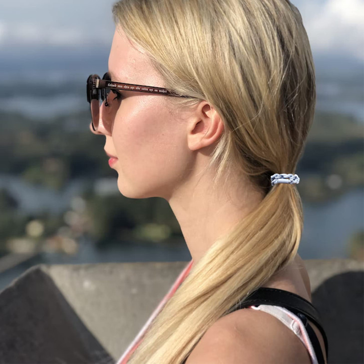 30 Pcs Boho Hair Ties Bracelets, Elastic Twist Braided Hair Ties for Women/Girls, 5 Style Morandi Hair Bands for Girls Braids Ponytails, No Damage Ha