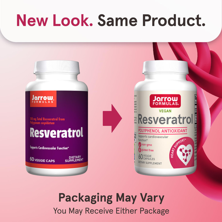 Jarrow Formulas Resveratrol 100 mg, Dietary Supplement, Antioxidant Support