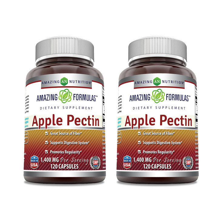 Amazing Formulas Apple Pectin 1400 mg Per Serving Supplement