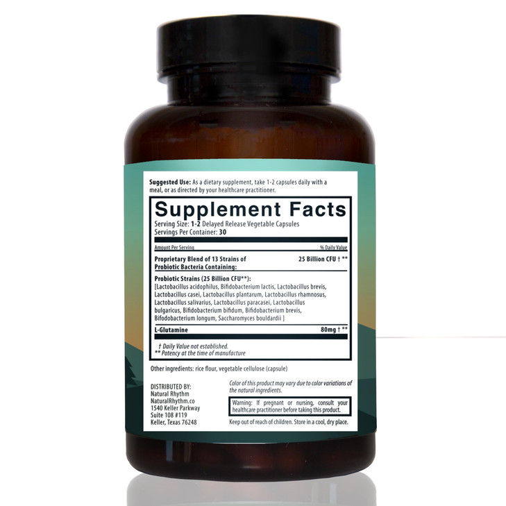 Natural Rhythm Digestive Calm Probiotic + L-Glutamine