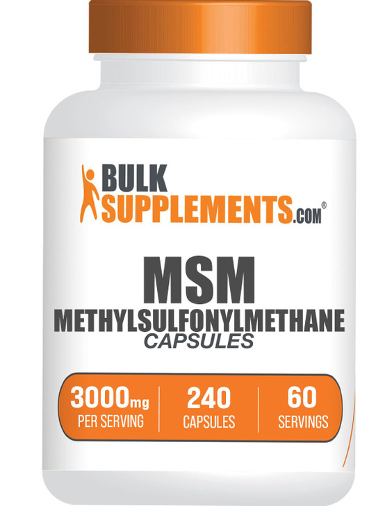 BulkSupplements.com MSM Capsules - Methylsulfonylmethane, MSM 3000mg