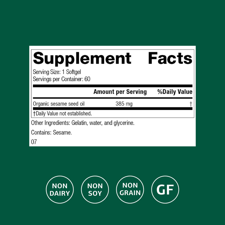 Standard Process Sesame Seed Oil - Blood Health Support Supplement