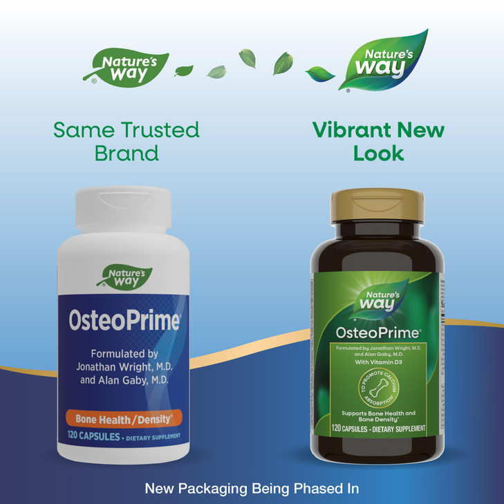 Nature's Way OsteoPrime, Supports Bone Health and Density*, Vitamin D3, Gluten